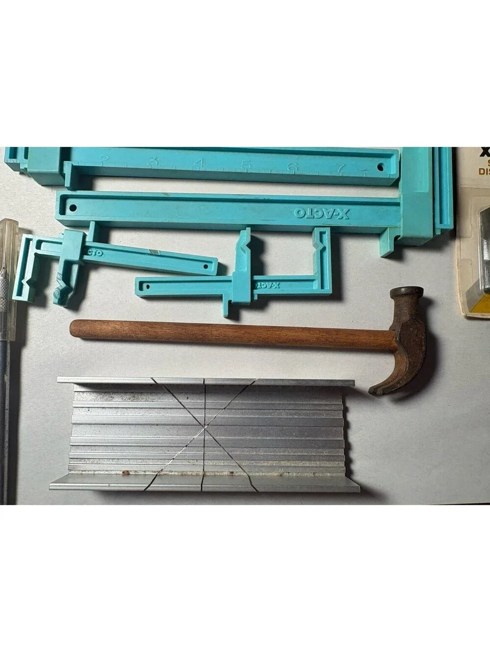 Lot Of Dollhouse  / Dollhouse Furniture Building Tools X-Acto, Coping Saw, Clamp